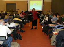 Kerry Ruef, founder and director of The Private Eye, presents at NSTA.