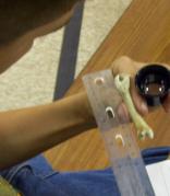 Student using a Private Eye Jeweler's Loupe in Afterschool Programming